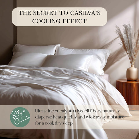 Casilva sustainably sourced eucalyptus fibers label with eco credentials