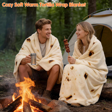 CASOFU burrito blanket 71-inch size for couple and teen cuddles.