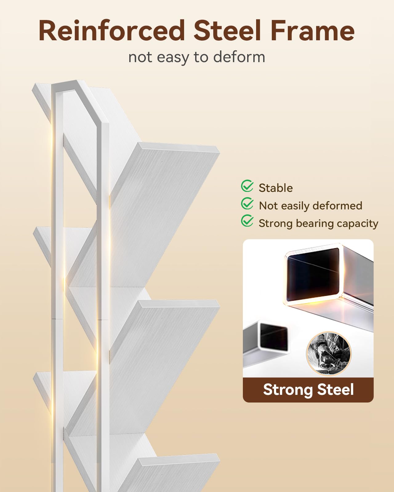 Casaottima tree bookshelf in a living room as decor