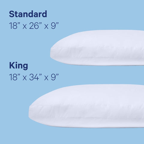 Casper Sleep Original Pillow cotton percale cover, breathable for cooling comfort