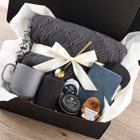 CASTATEO care package box with cozy essentials for recovery and comfort.