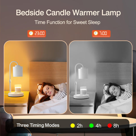 CastleLife wax melting lamp base securely holds jars for consistent fragrance
