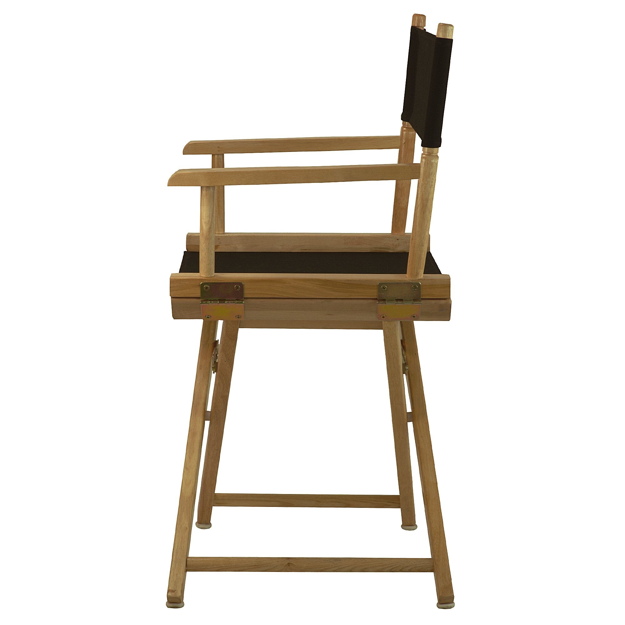 Casual Home Director's Chair seat and black canvas closeup emphasizes comfortable seating surface