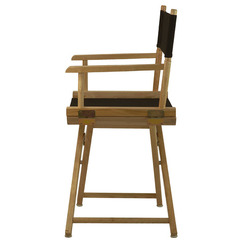Casual Home Director's Chair seat and black canvas closeup emphasizes comfortable seating surface