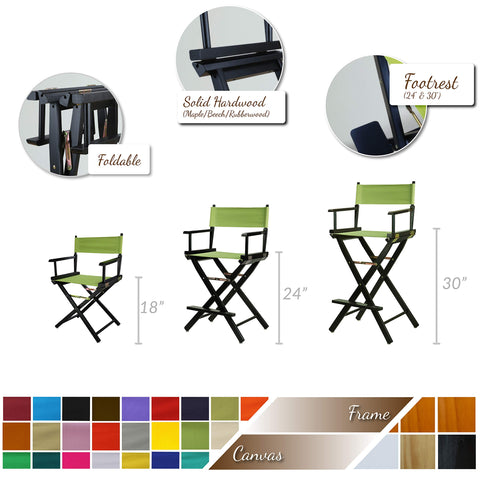 Casual Home Director's Chair solid wood construction ensures lasting durability