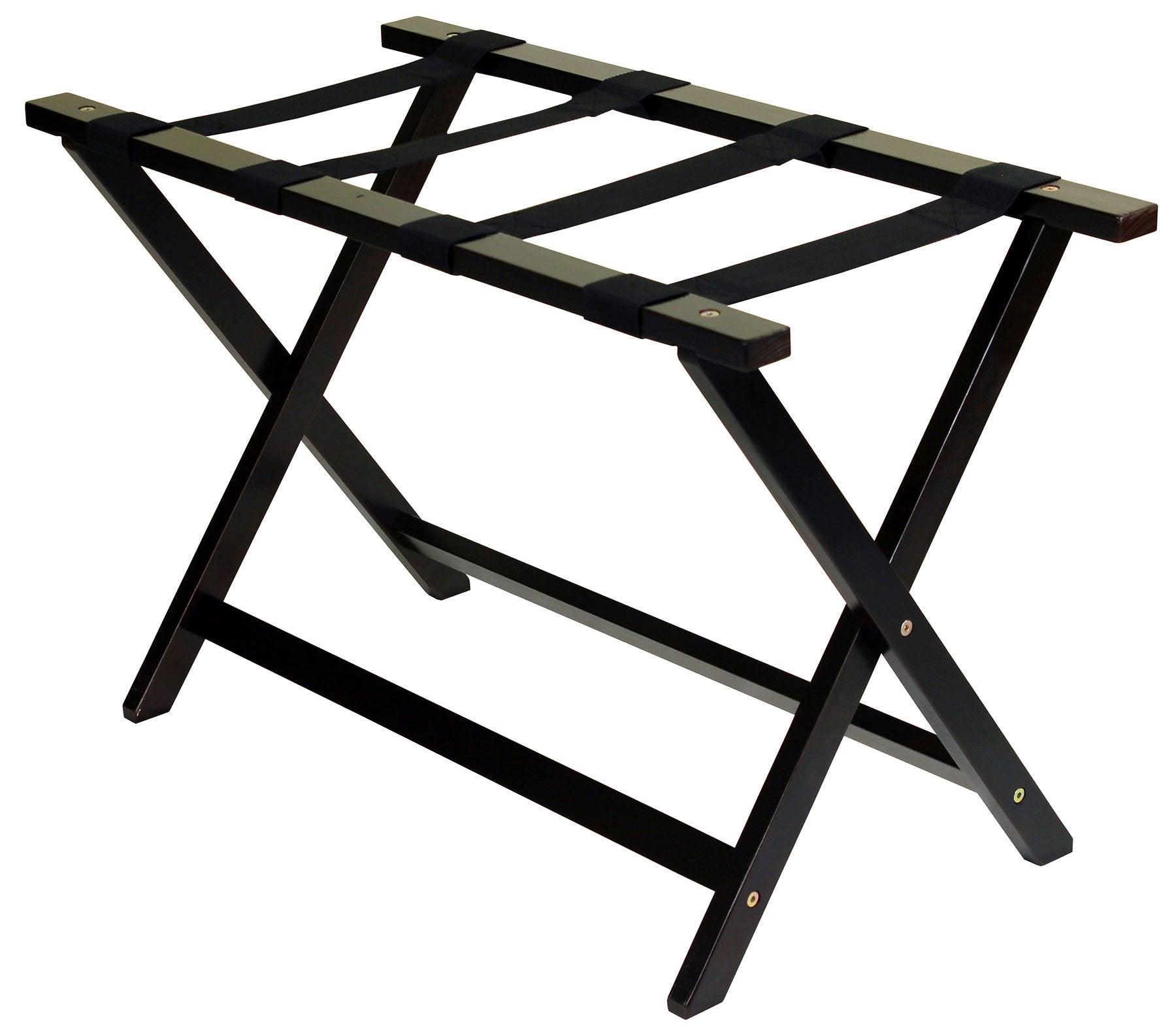 Casual Home heavy-duty luggage rack folding frame for easy transport.