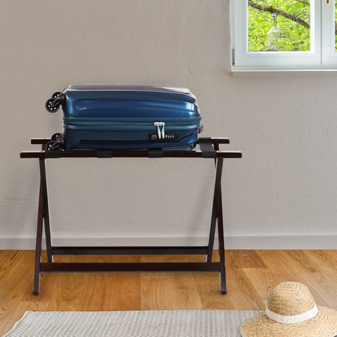 Casual Home sturdy base beams provide reliable support for heavy luggage.
