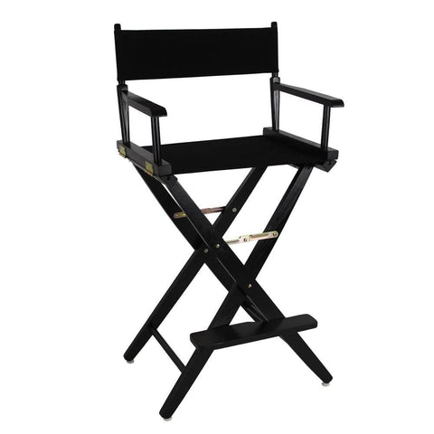Casual Home American Trails director's chair with black frame offers durable hardwood seating for long use.