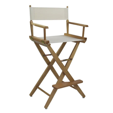 Casual Home American Trails director's chair dimensions show tall back and wide seat details.