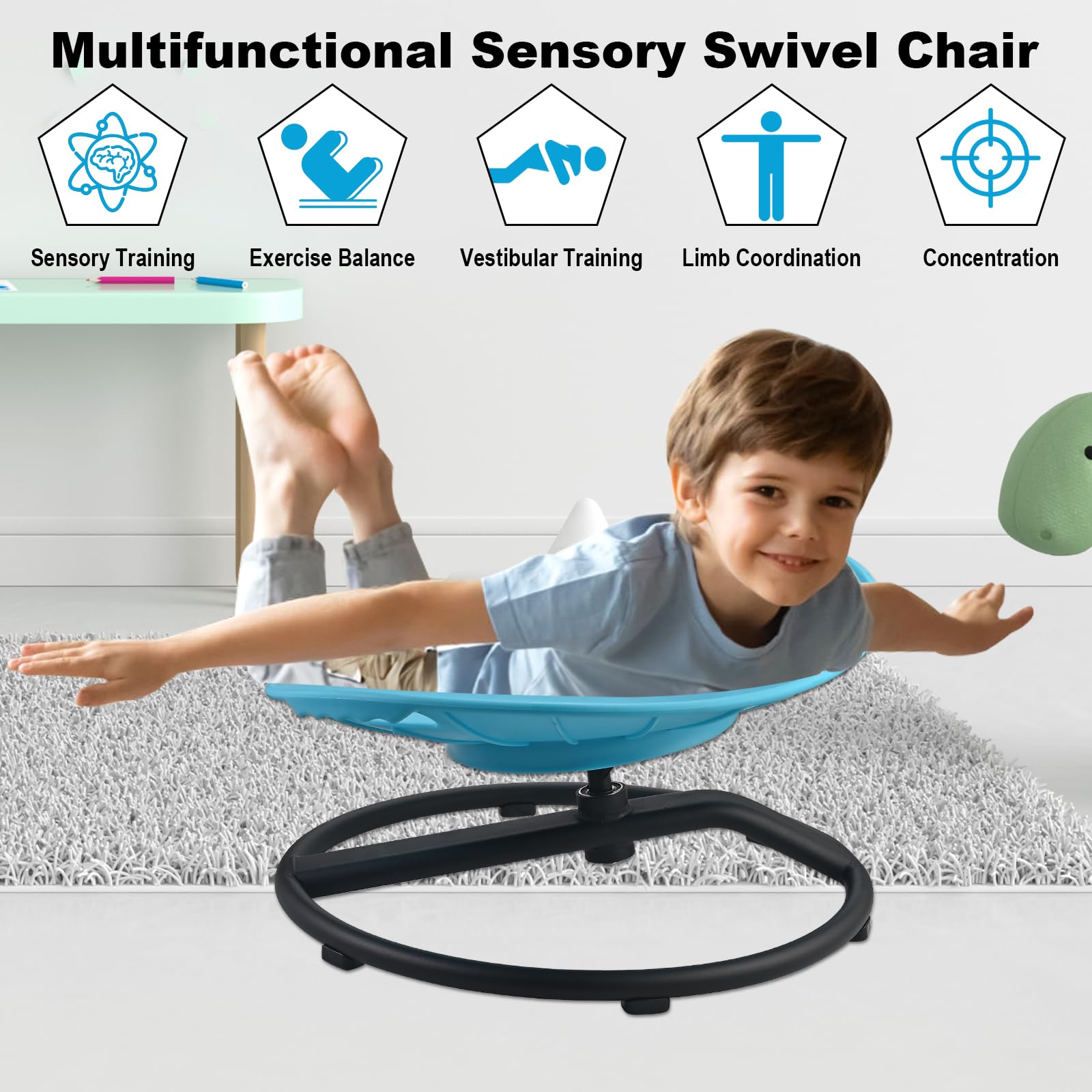 Casuenia spinning chair being assembled quickly for immediate setup