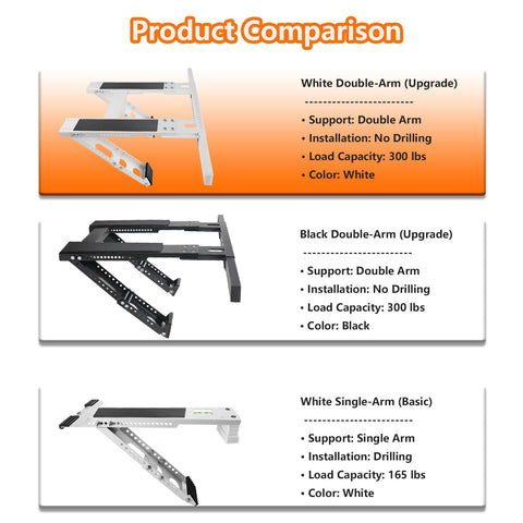CAT SO RICH bracket extended to 32-42 inches for wide window openings