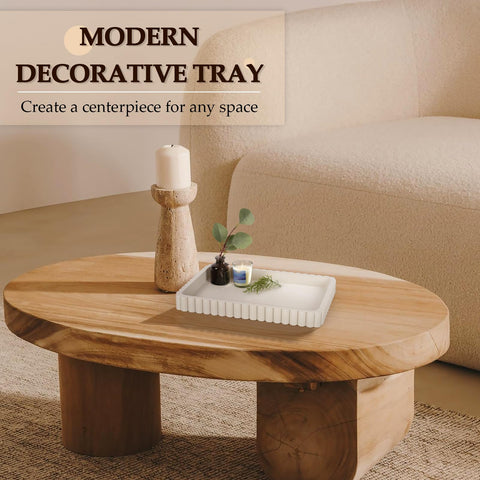 Cathyeen concrete tray fluted edge design adds modern sophistication.