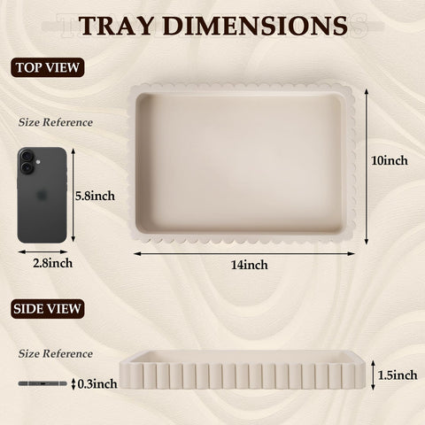 Cathyeen concrete tray living room setup demonstrates versatile centerpiece styling.