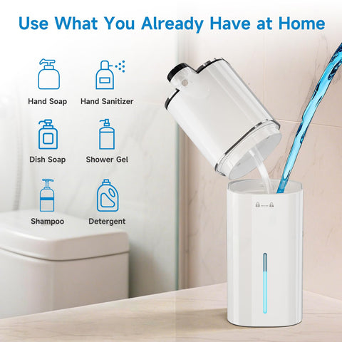 CATIRE compatible with liquid soap, hand soap, and dish detergent.