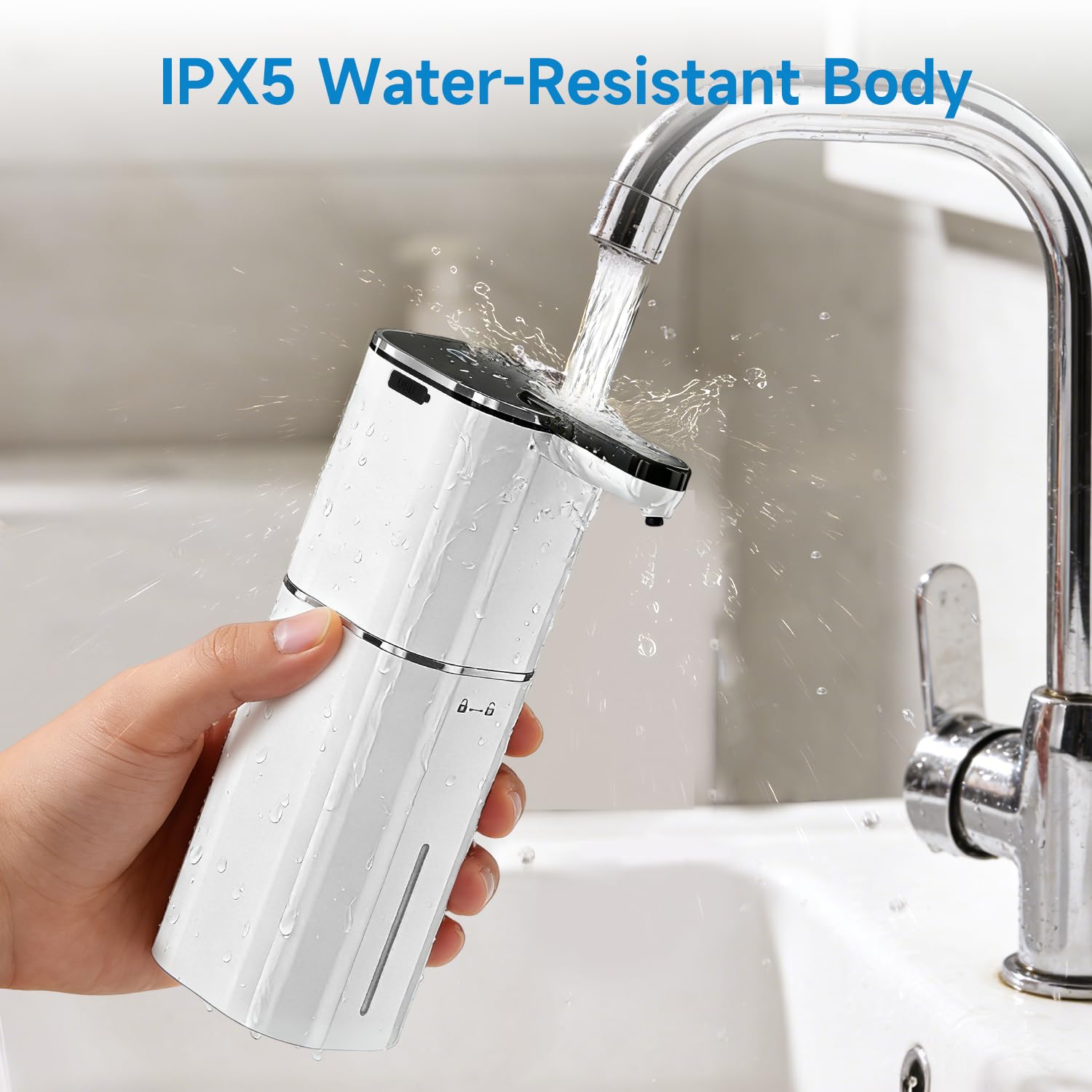 CATIRE touchless sensor activates quickly for convenient hands-free dispensing.
