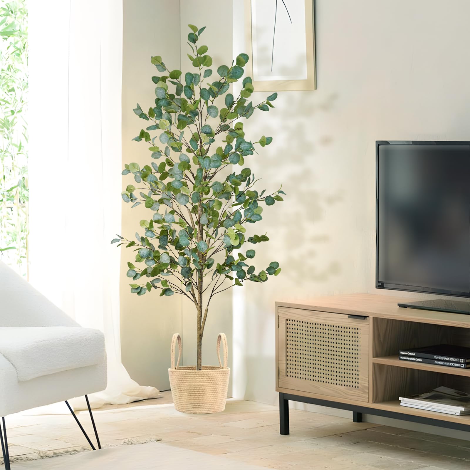 Caxchiling indoor outdoor silk plant offers maintenance-free greenery.