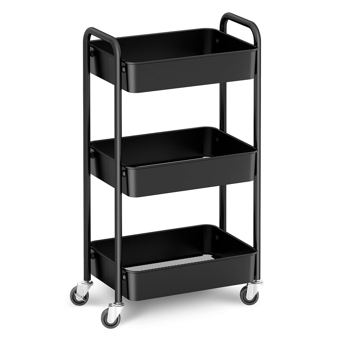 CAXXA 3-tier rolling cart frame for versatile storage