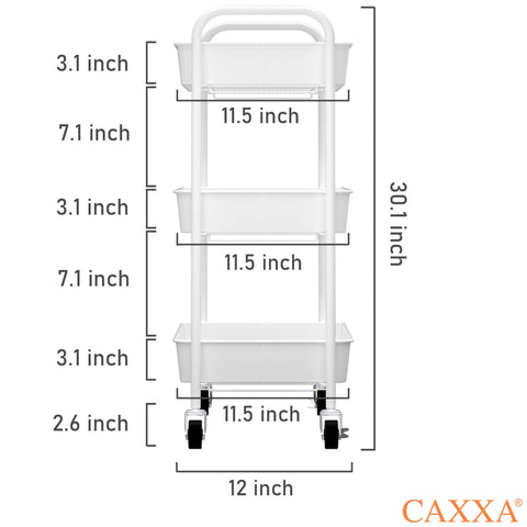 CAXXA durable powder-coated steel frame ensures lasting strength for daily use.