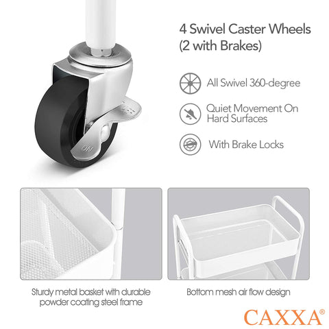 CAXXA mesh baskets provide breathable, visible storage for fast access.