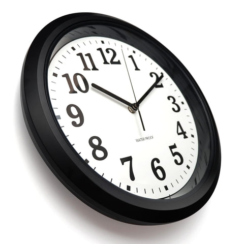 Caysie quiet-sweep clock delivers non-ticking timekeeping in living and outdoor spaces.