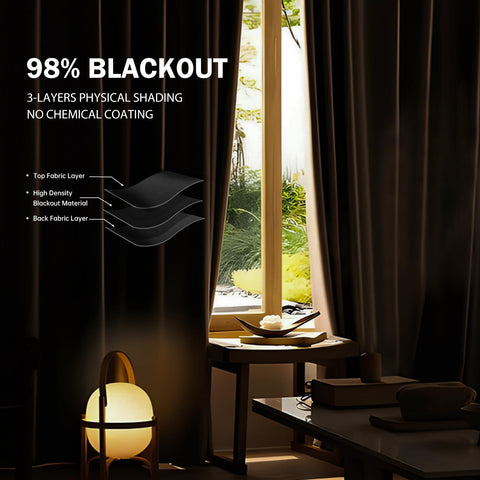 CBSRORO white rail with blackout curtain assembly for a clean, integrated look.