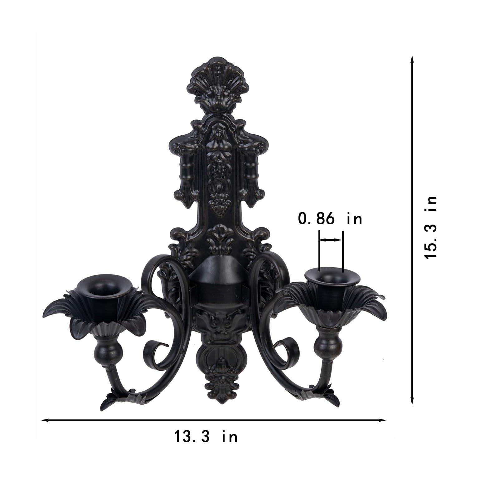 Pair of CC Wonderland Zone sconces flanking a mirror for balanced decor.