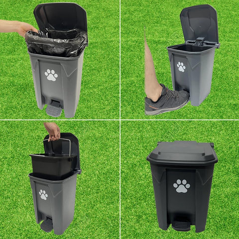 Removable inner bucket makes bag changes simpler
