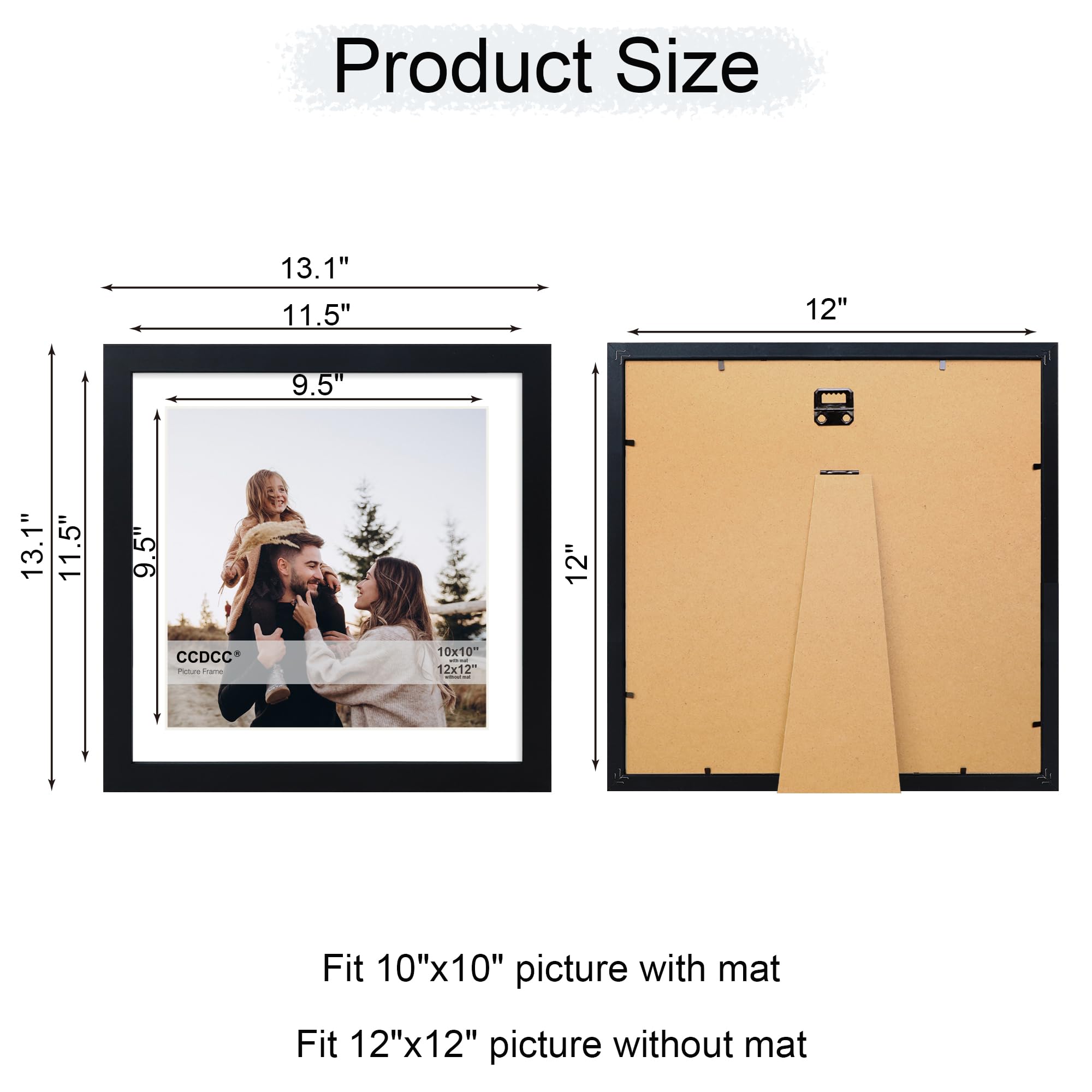 ccdcc 12x12 frame set packaging with corner protectors to prevent damage.