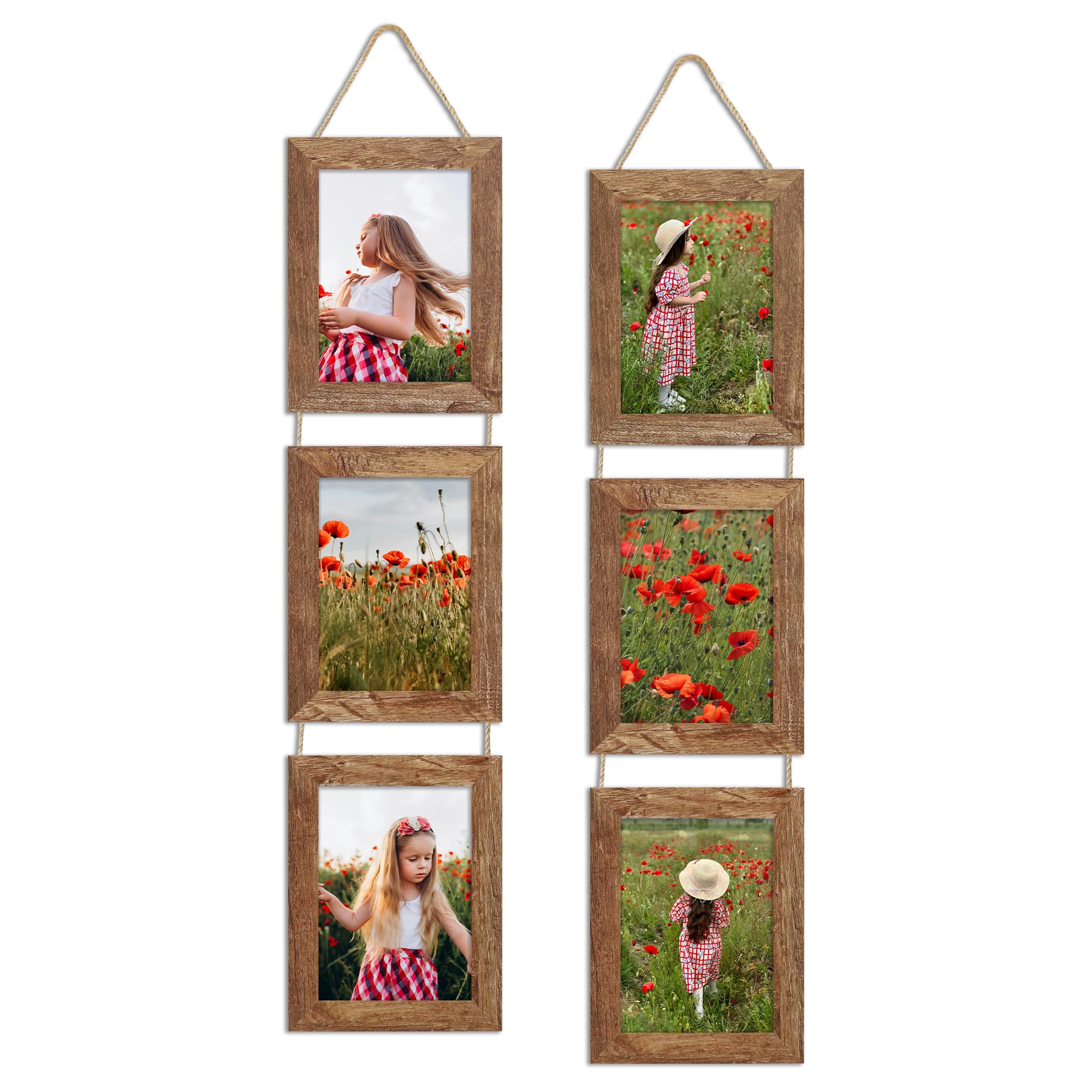 ccdcc 5x7 collage frame set with real glass, protected during transit.