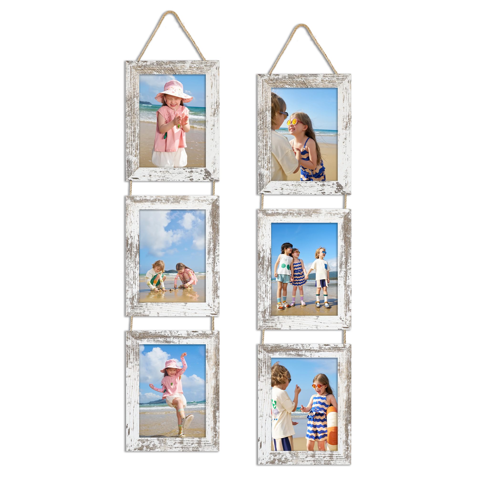 ccdcc 5x7 collage frame with vertical three openings for wall display