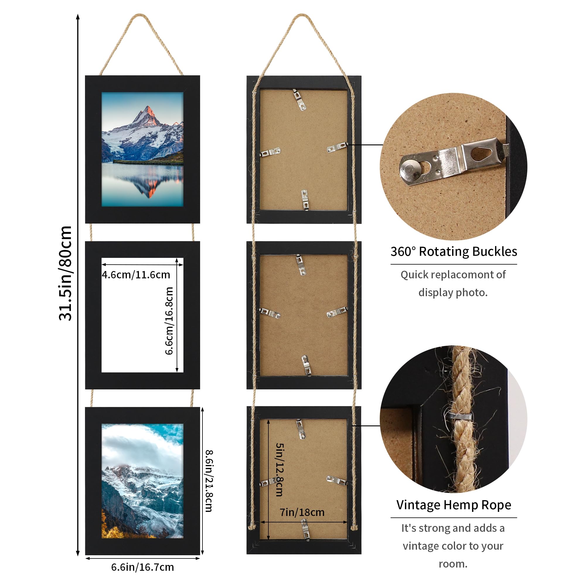 ccdcc collage frame set adds rustic decor for cabin or beach house.