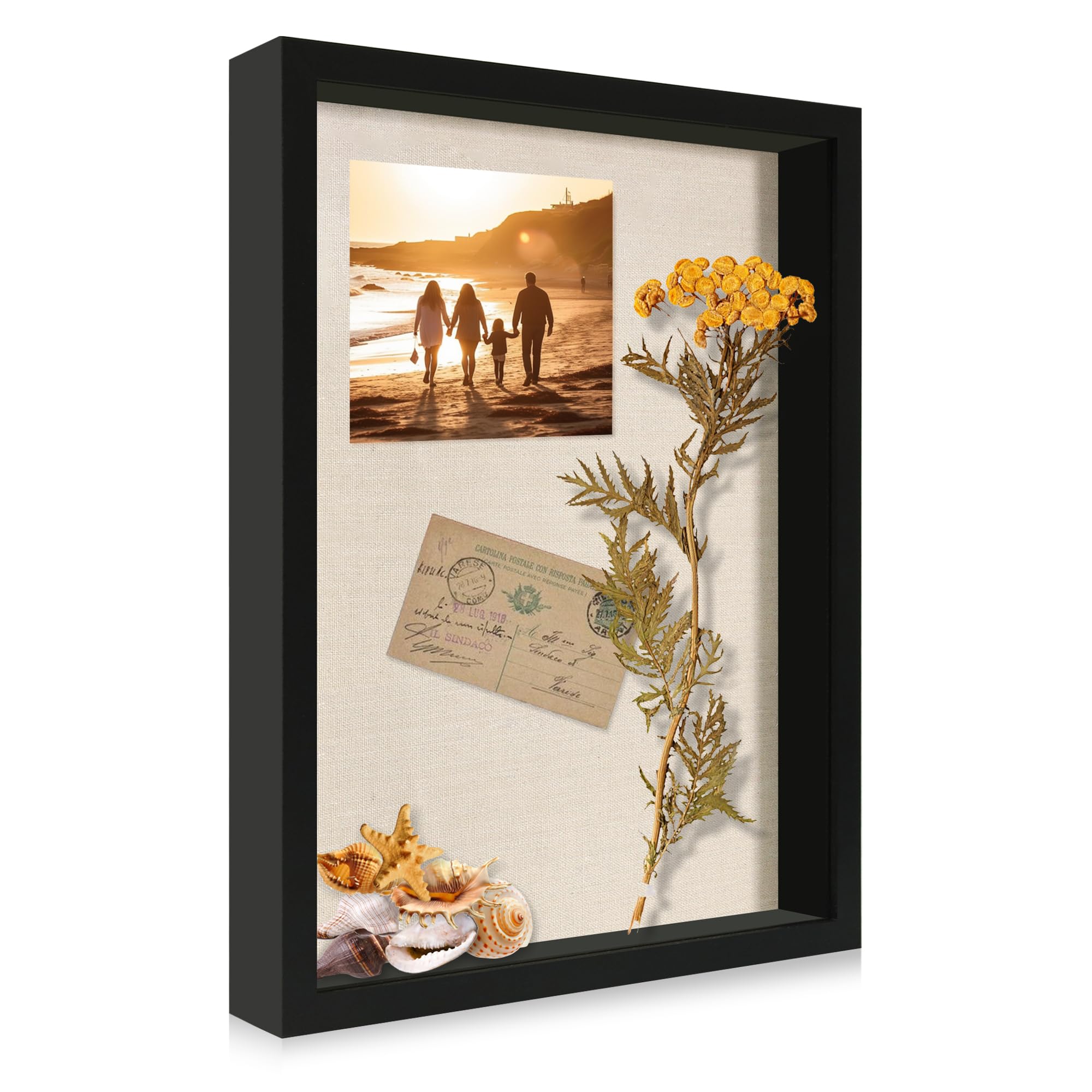 CCDCC 12x16 shadow box front view shows a clean display for memories