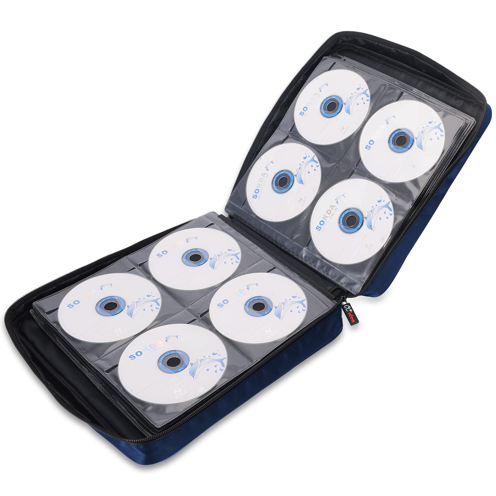 CCidea car glove box storage setup showing easy road access to discs