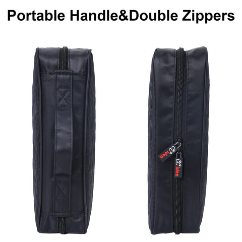 CCidea CD/DVD case holder with zipper closure, secure, dust-free storage.
