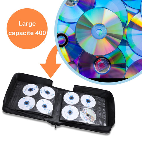 CCidea durable binder with sponge padding protecting discs