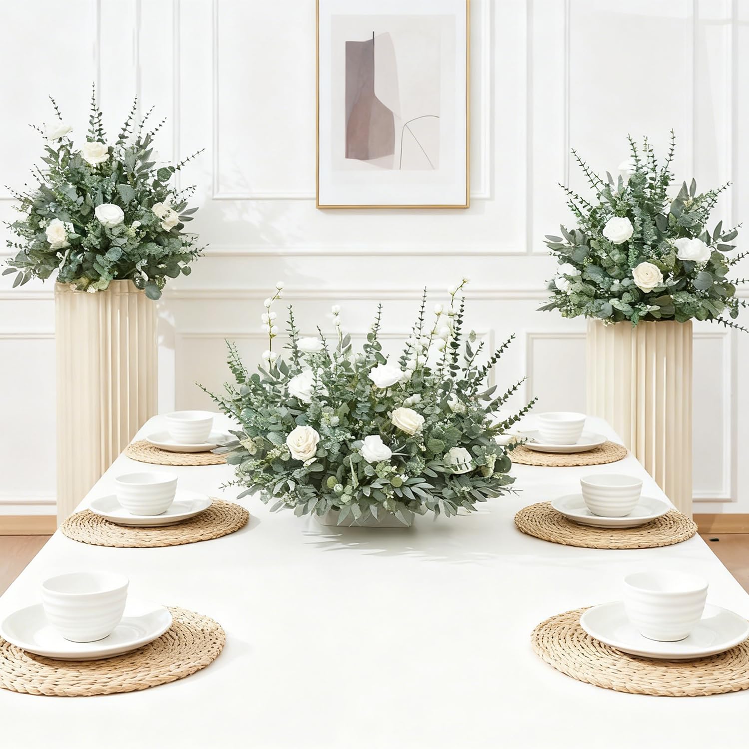 CCPanda artificial eucalyptus bouquet-arranging stems for custom floral creations