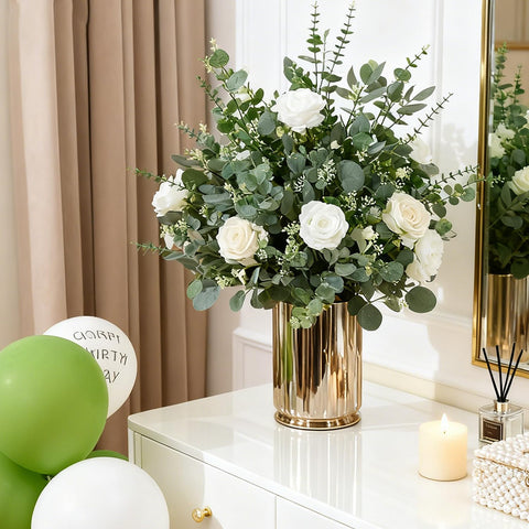 CCPanda artificial eucalyptus party-decor stems add natural charm to events