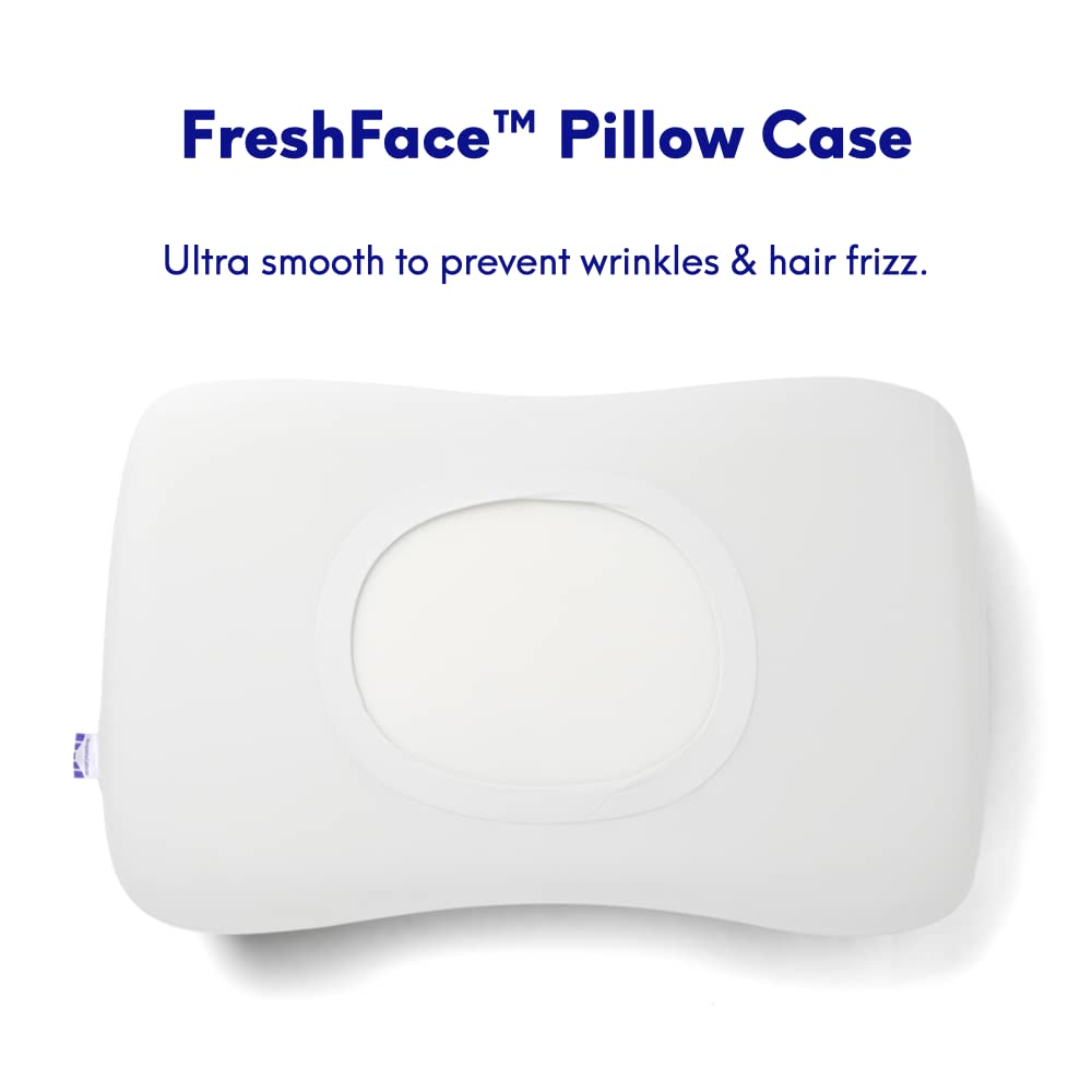 C CUSHION LAB Deep Sleep Pillow calm-grey color complements bedroom aesthetics and cooling feel.