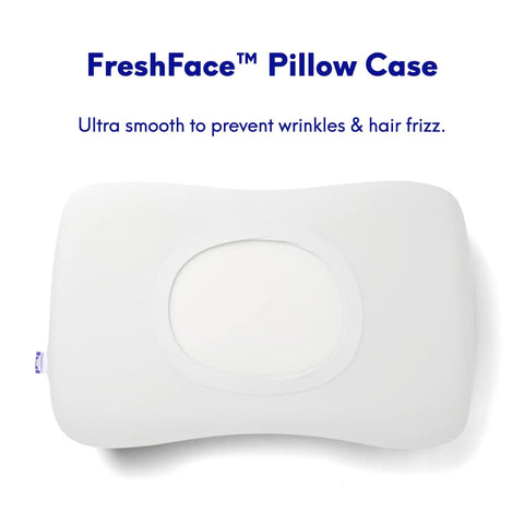 C CUSHION LAB Deep Sleep Pillow calm-grey color complements bedroom aesthetics and cooling feel.