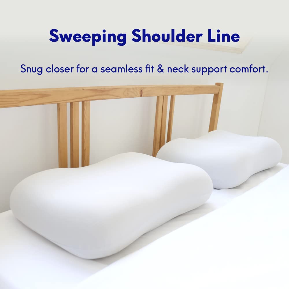 C CUSHION LAB Deep Sleep Pillow cover with anti-wrinkle fabric for easy care.