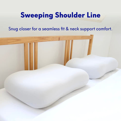 C CUSHION LAB Deep Sleep Pillow cover with anti-wrinkle fabric for easy care.