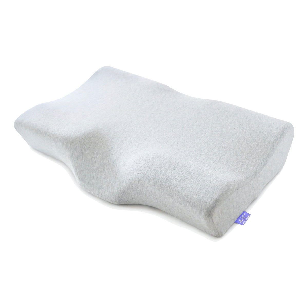 C CUSHION LAB extra dense cervical pillow front view highlighting firm neck support.