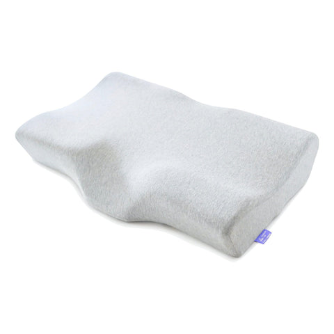 C CUSHION LAB extra dense cervical pillow front view highlighting firm neck support.