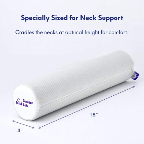 C CUSHION LAB travel bag keeps the roll pillow clean on trips.