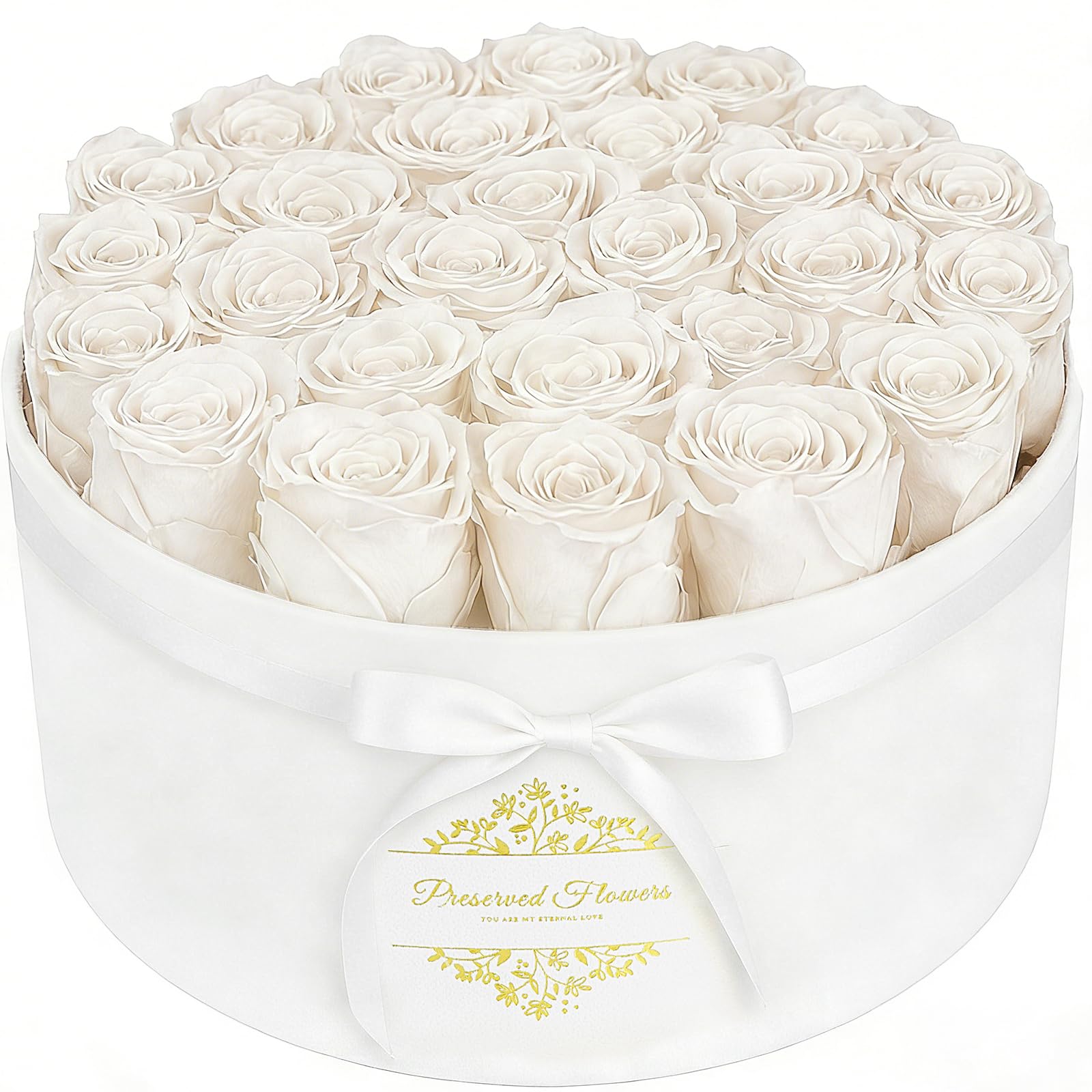 CDCO Forever Flowers in a luxury suede box, lasting romantic gift.