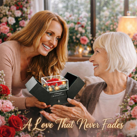 cdco Forever Love preserved rose lasts 3-5 years for lasting beauty.