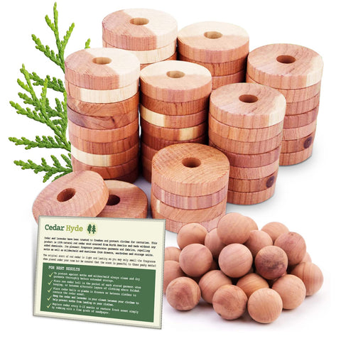 CEDAR HOME Cedar blocks 40-piece set for closet freshness.