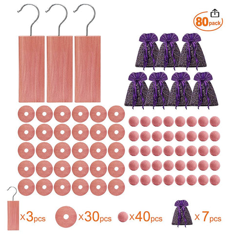 Cedar Space cedar balls collection freshens closets with natural aroma.