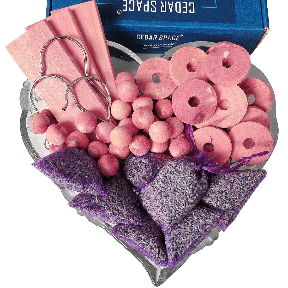 Cedar Space cedar blocks in a drawer deliver a gentle, long-lasting fragrance.