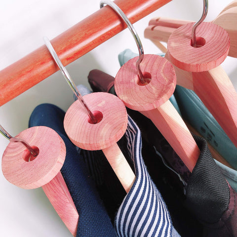 Cedar Space drawer blocks protect delicate garments from musty odors.